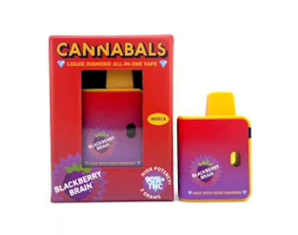 Cannabals - Blackberry Brain -Indica- 90% THC - 2g Liquid Diamond Vape | Cannabals      -a6 back