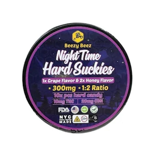Beezy Beez - Grape & Honey -Indica- 10:20 THC:CBN | 100mg 10pk Hard Candy (Edible) | Beezy Beez       -PP1 MIDDLE