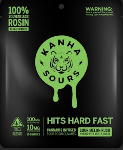 KANHA - Kanha Nano - 100mg Rosin Gummies - Sour Melon Rush