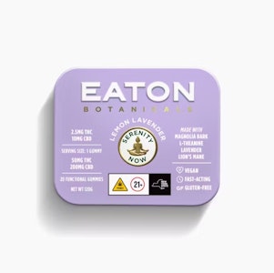 EATON BOTANICALS - EATON BOTANICALS:  LEMON LAVENDER |  SERENITY NOW | [1:4 THC:CBD]  