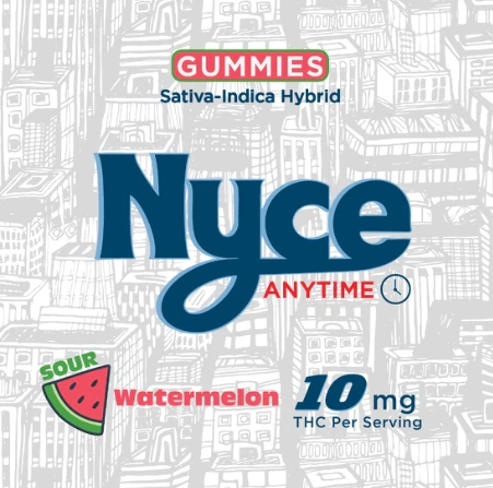 NYCE - D22 NYCE Sour Watermelon Gummies 10pk Main Image