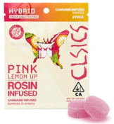CLSICS - Edible - Pink Lemon Up  - Live Rosin Gummies - 2PK - 20MG