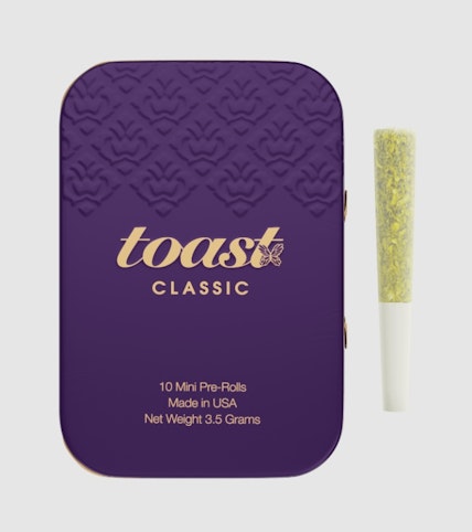 Toast - Blueberry Melt - Indica- Toast | 0.35g 10pk  Classic (Pre-Roll) Minis     -oo3 front
