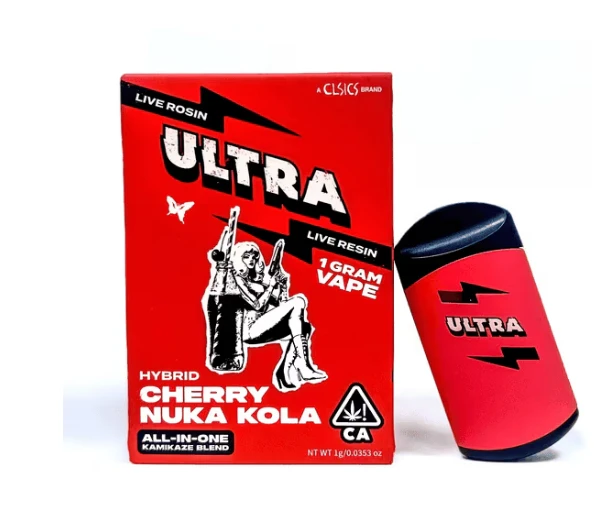 Ultra - Ultra | Cherry Nuka Kola | Live Rosin and Live Resin AIO Cartridge 1g Hybrid Main Image