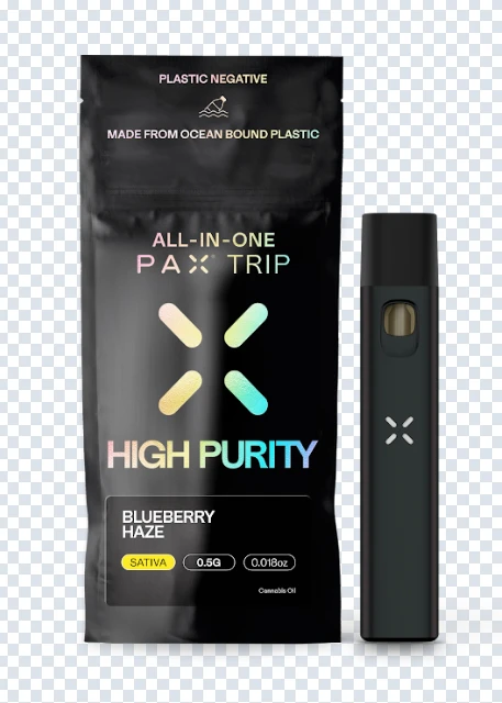 PAX - PAX - Trip - Blueberry Haze - High Purity THC - 1g - AIO Disposable Main Image