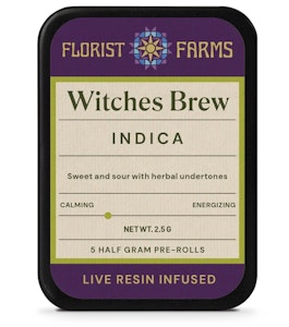 Florist Farms - E12 Florist Farms Witches Brew Live Resin Infused 5pk .5g