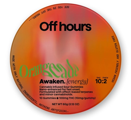 Off Hours - Awaken -Sativa- 10mg THC + 2mg THCV (Edibles) 10pc | Off Hours     -c11