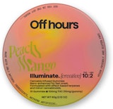 Peach Mango Illuminate -Indica- 10mg THC + 2mg CBD (Edibles) 10pc | Off Hours -b5