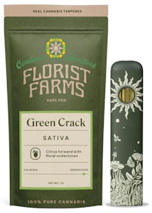 Florist Farms - A28 Florist Farms Green Crack All-In-One Vape 1g