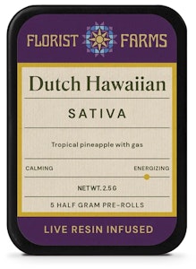 Florist Farms - B63 Florist Farms Dutch Hawaiian Infused Pre-roll 5pk 2.5g