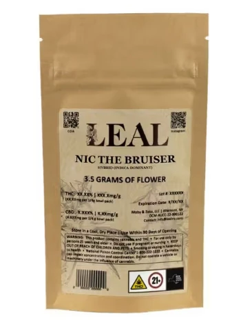 Leal - NIC THE BRUISER FLOWER - LEAL - 3.5g Main Image