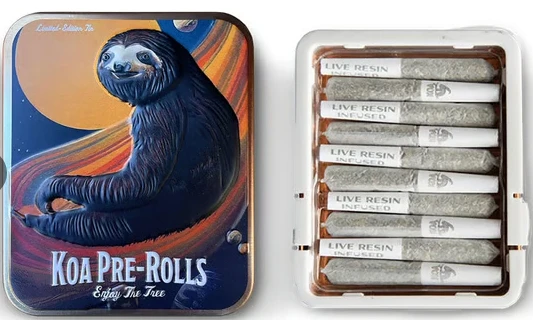 KOALA CANNABIS CO. - KOA CANNABIS CO. - Infused Prerolls - OG Kush x Cherry Cheesecake - Live Resin - 10PK - 3.5G Main Image