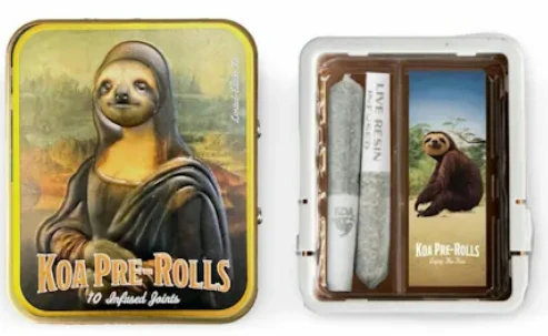 KOALA CANNABIS CO. - KOA CANNABIS CO. - Infused Prerolls - Strawberry Cough x Tangie - Live Resin - 2PK - .7G Main Image