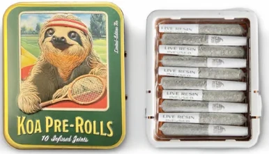 KOALA CANNABIS CO. - KOA CANNABIS CO. - Infused Prerolls - Trainwreck x Blueberry - Live Resin - 10PK - 3.5G Main Image