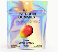 H33 PAX Live Rosin Juicy Mango Gummies 10pk