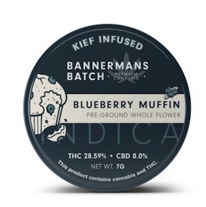 Bannerman's Batch - Bannerman's Batch - Blueberry Muffin - Kief Infused - pre-ground Flower - 7g