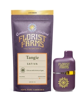 FLORIST FARMS - Florist Farms - Tangie - Live Resin - 72% - 1.0g - AIO Vape Pen