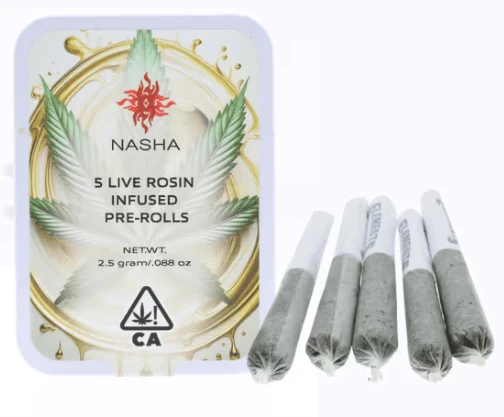 NASHA - Nasha - Preroll - Infused - 5pk - Kept Secret x GMO OZ Main Image
