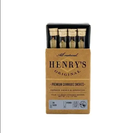 Henry's Original - Henry's Original| OG KUSH | 2g 4-Pack Prer-olls .5g each Main Image