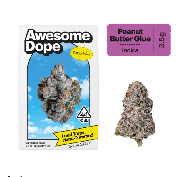 Awesome Dope - Awesome Dope | Peanut Butter Glue | Indoor Flower 3.5g Indica Main Image