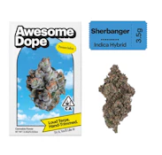 Awesome Dope | Sherbanger | Indoor Flower 3.5g Indica Hybrid