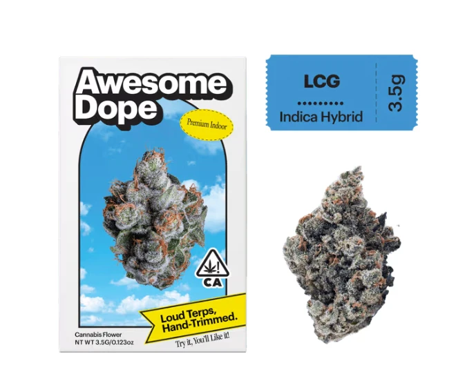 Awesome Dope - Awesome Dope | LCG | Indoor Flower 3.5g Indica Hybrid Main Image