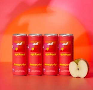 AYRLOOM - HONEYCRISP APPLE CIDAR BEVERAGE - AYRLOOM UP 10mg THC 5mg CBD - 12oz 