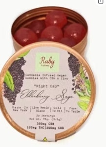 Ruby Farms - A36 Ruby Farms Elderberry Sage "Night Cap" Gummies 20pk