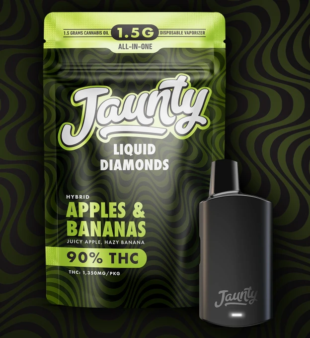 Jaunty - C21 Jaunty Apples & Bananas Liquid Diamonds Vape 1.5g Main Image