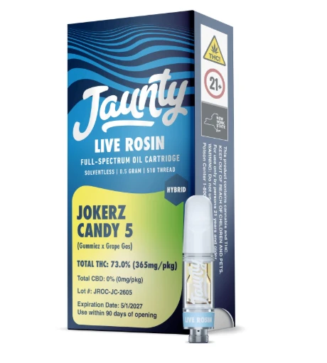 Jaunty - D47 Jaunty Jokerz Candy 5 Live Rosin 510 Cart .5g Main Image