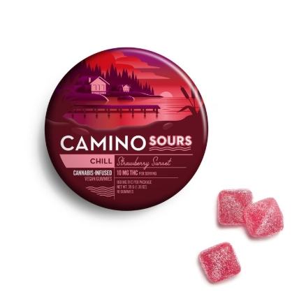 Camino | Sour Strawberry Sunset (Chill) - 100mg Edible