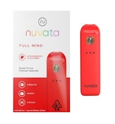 Nuvata Disposable - Full Mind Strawberry - (THC:CBD 9:1) .5g