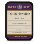 Dutch Hawaiian -Sativa- Infused Live Resin .5g (Pre-Rolls) 5pk | Florist Farms     -l4 BACK