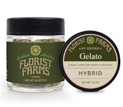 Gelato -Hybrid- 27.00% THC | (Flower) 7g Jar | Florist Farms    -o4 front