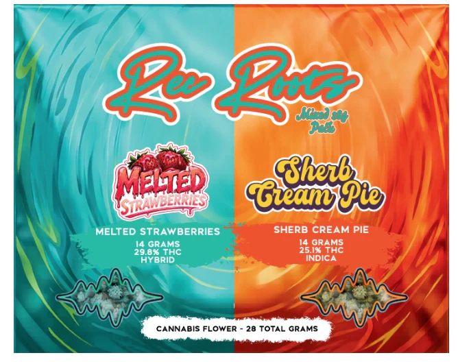 Rec Roots - H2 Rec Roots Melted Strawberries + Sherb Cream Pie Combo Ounce Main Image