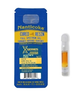 Nanticoke - B24 Nanticoke Orange Cookies x Scotties Cake Cured resin Full Spectrum 510 Cart 1g