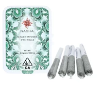 NASHA - Infused Prerolls - Haze x Madd Fruit - Hash Infused - 5PK - 2.5G