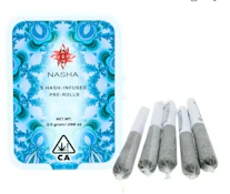 NASHA - Infused Prerolls - Purple Papaya Punch x Moroccan Peaches - Hash Infused - 5PK - 2.5G