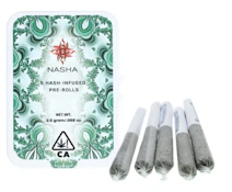 NASHA - Infused Prerolls - Strawberry Pop x Strawberry Banana - Hash Infused - 5PK - 2.5G