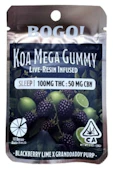 KOA CANNBIS CO. - Edible - Blackberry Lime x Granddaddy Purp - Single - Live Resin - 2:1 - THC:CBN - 100MG