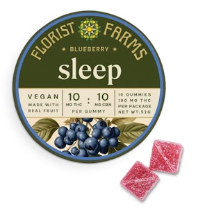 Florist Farms - C26 Florist Farms Blueberry Sleep Gummies 10pk