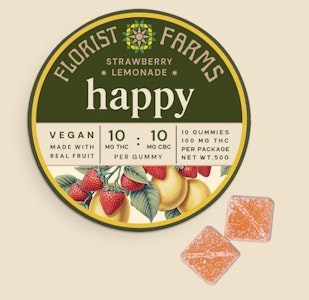 Florist Farms - C27 Florist Farms Strawberry Lemonade Happy Gummies 10pk
