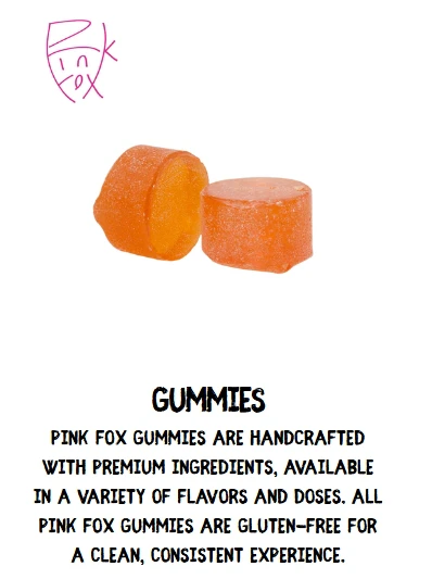 Pink Fox - Pineapple 20MG Gummies - 10 pack By Pink Fox Main Image
