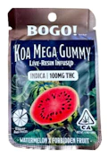 KOA CANNABIS CO. - Edible - Watermelon x Forbidden Fruit - Single - Live Resin - 100MG