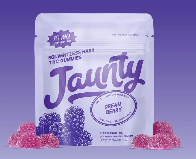Jaunty - C38 Jaunty Dreamberry Solventless Hash Edibles 10pk Main Image