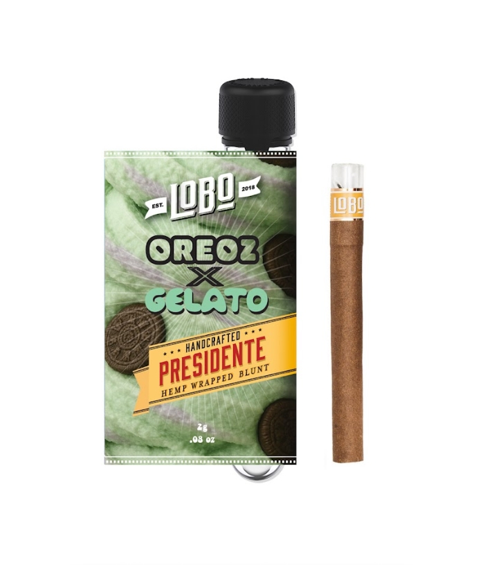 Presidente XL - Oreoz X Gelato (Infused Glass-tip Blunt) - 2g Preroll