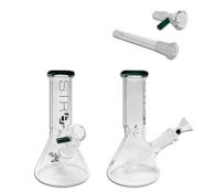 STR8 8" Water Bubbler Beaker W/ Ice Catcher