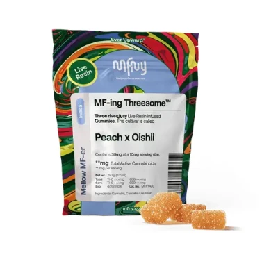 MFNY - B28 MFNY Peach X Oishii Live Resin Gummies 3pk Main Image