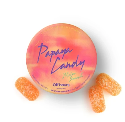 Off Hours - PAPAYA MANGO LIVE ROSIN GUMMIES - OFF HOURS - 100mg Main Image