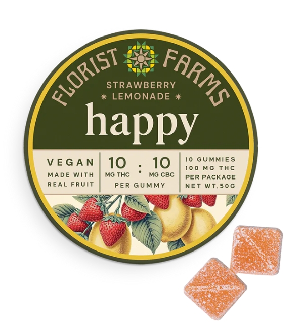 Strawberry Lemonade (Happy) - 100mg Edible